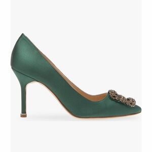 Manolo Blahnik - Hangisi Crystal Buckle Pump (Women)